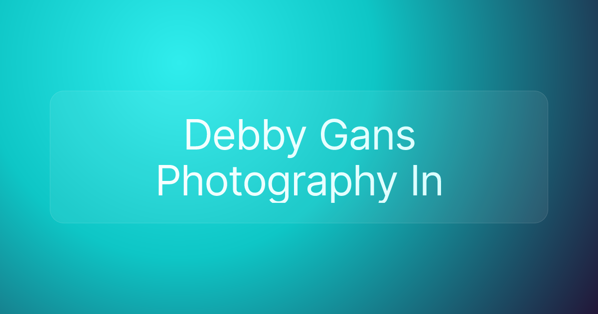 Debby Gans Photography In