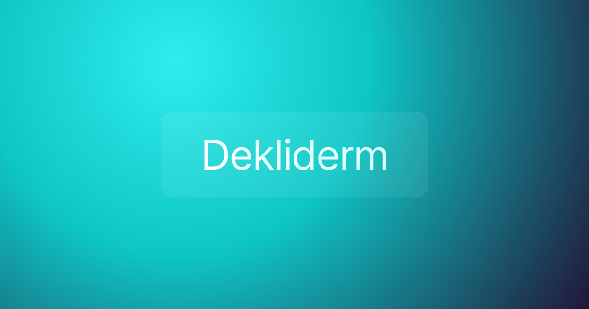 Dekliderm