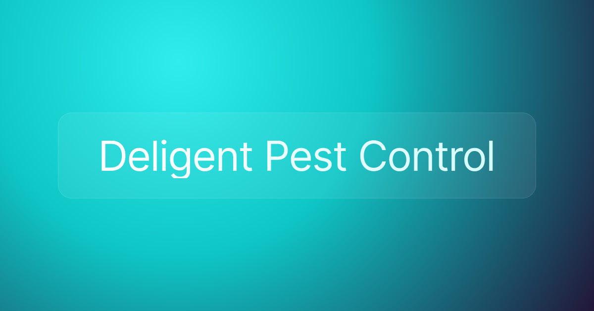 Deligent Pest Control