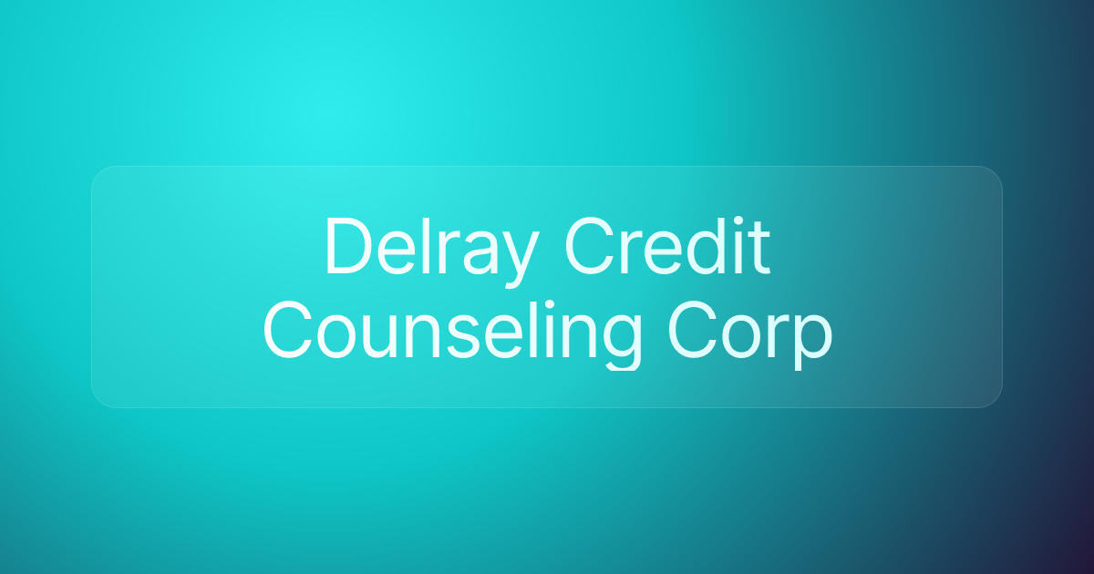Delray Credit Counseling Corp