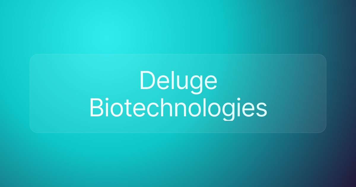 Deluge Biotechnologies