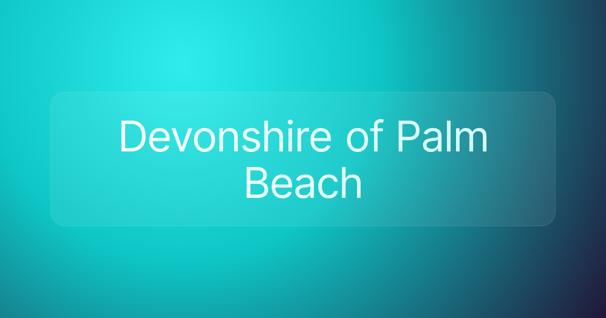 Devonshire of Palm Beach