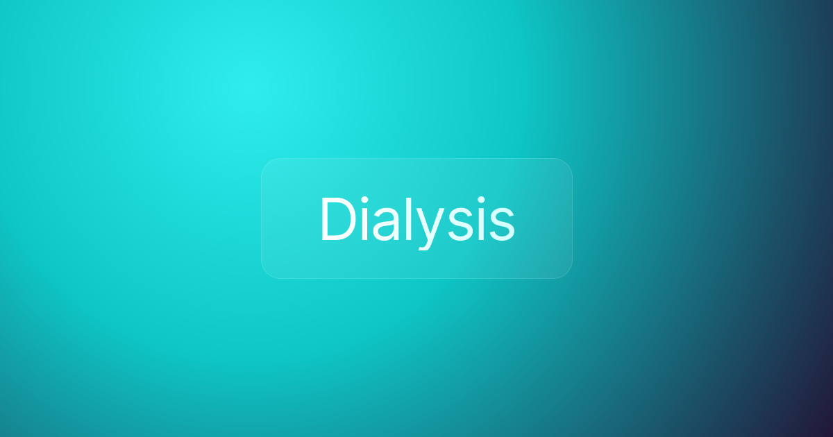 Dialysis