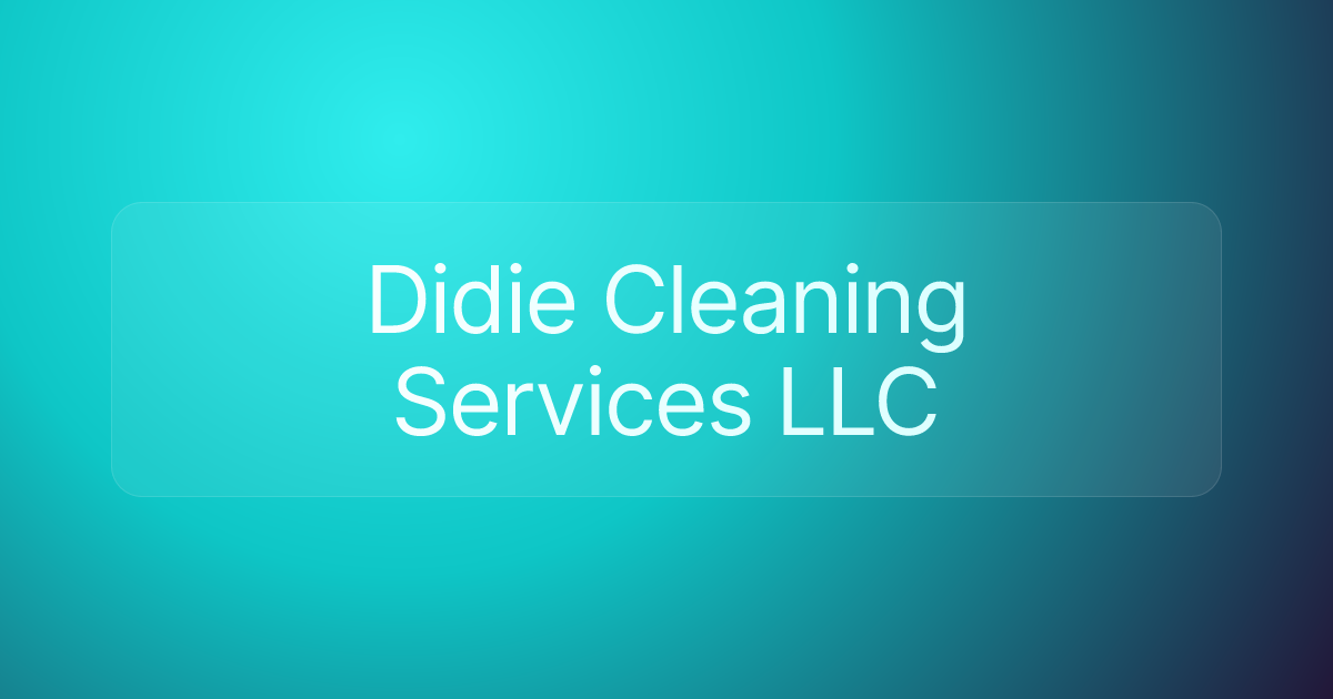Didie Cleaning Services LLC