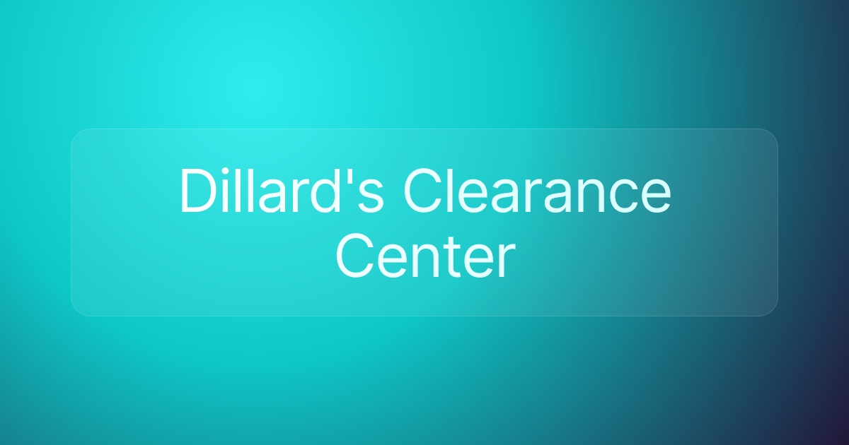Dillard's Clearance Center