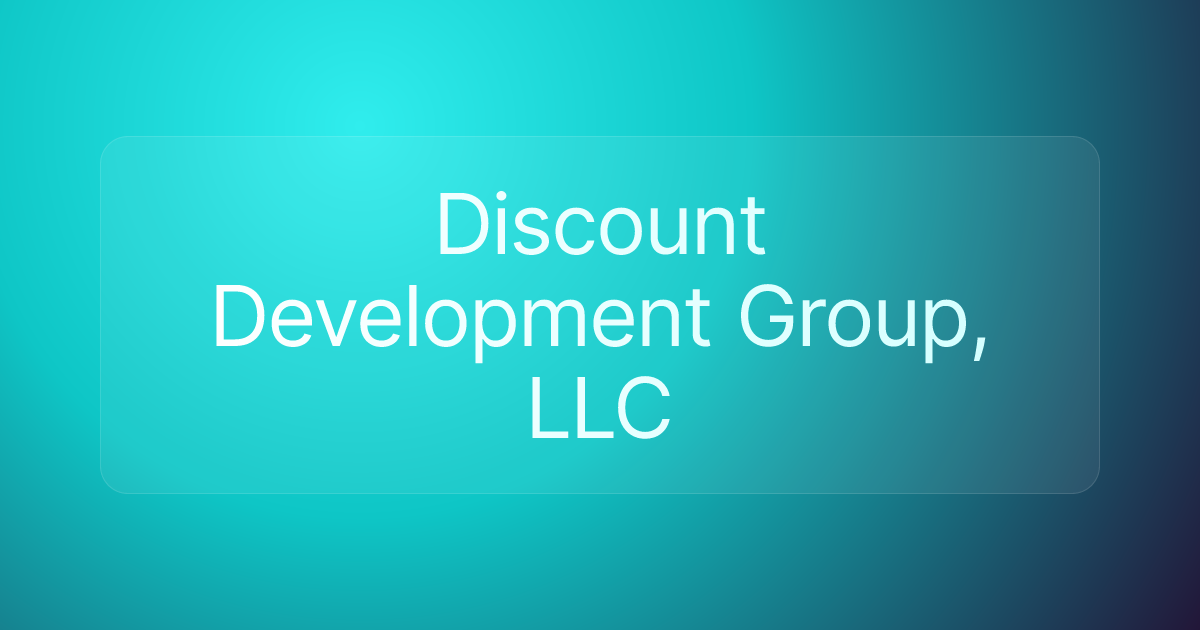 Discount Development Group, LLC