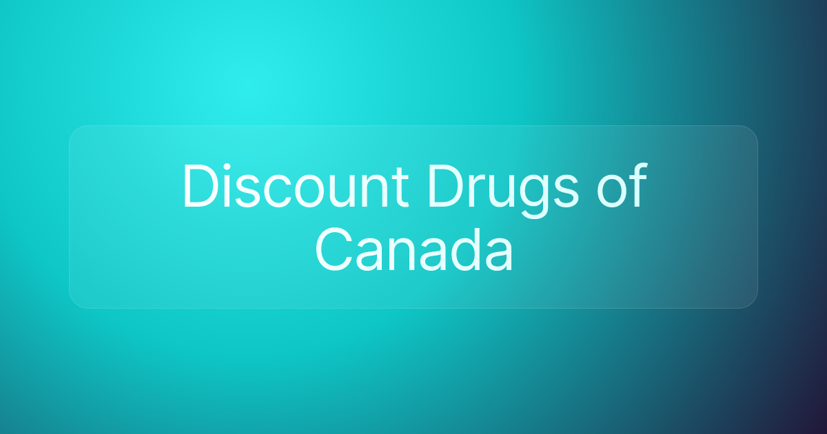 Discount Drugs of Canada