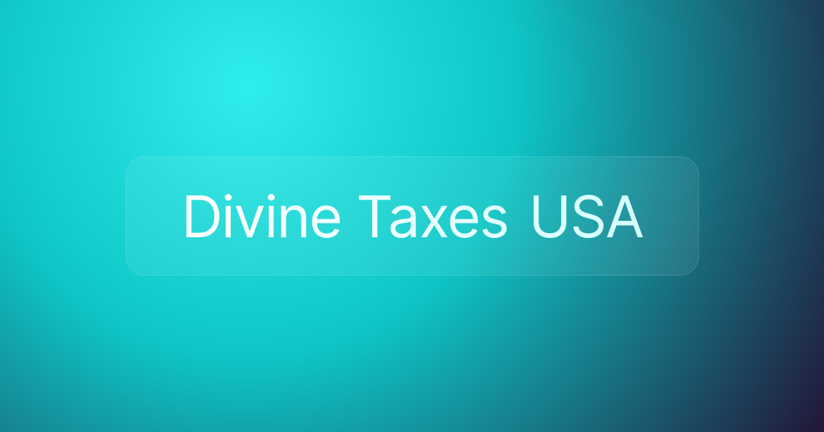 Divine Taxes USA