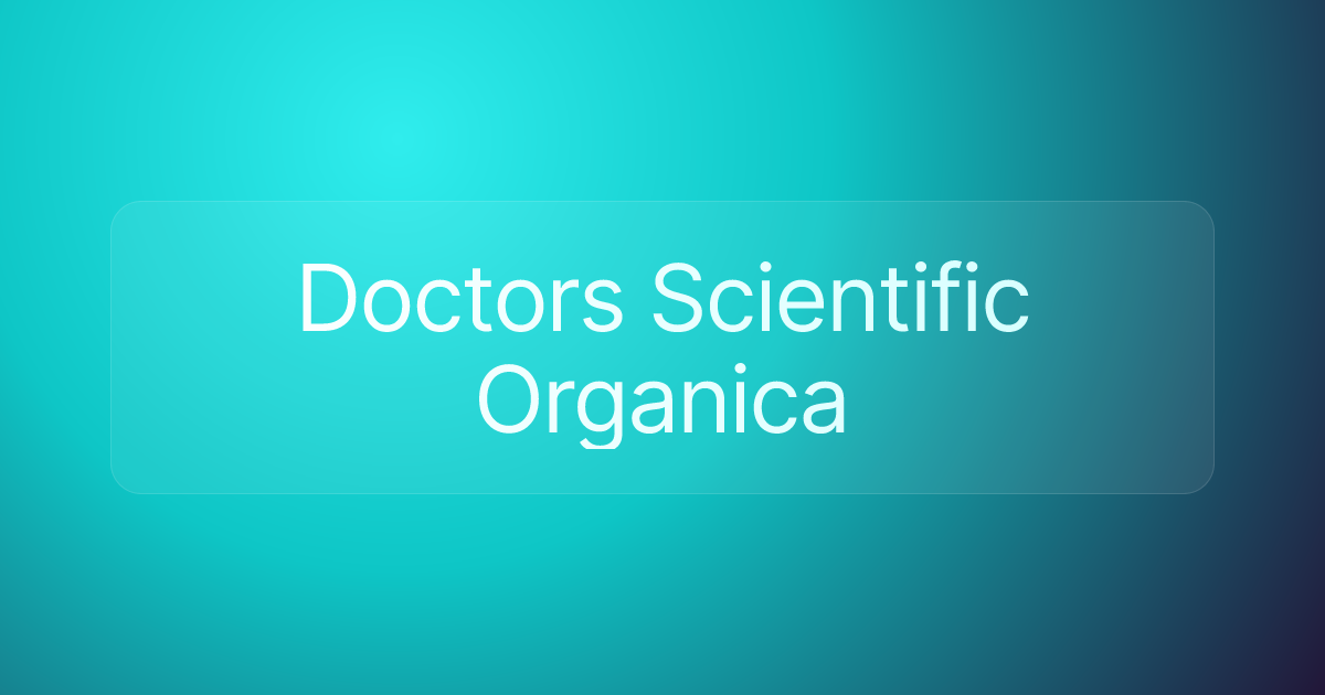 Doctors Scientific Organica