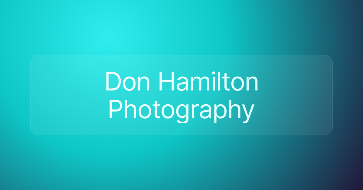 Don Hamilton Photography