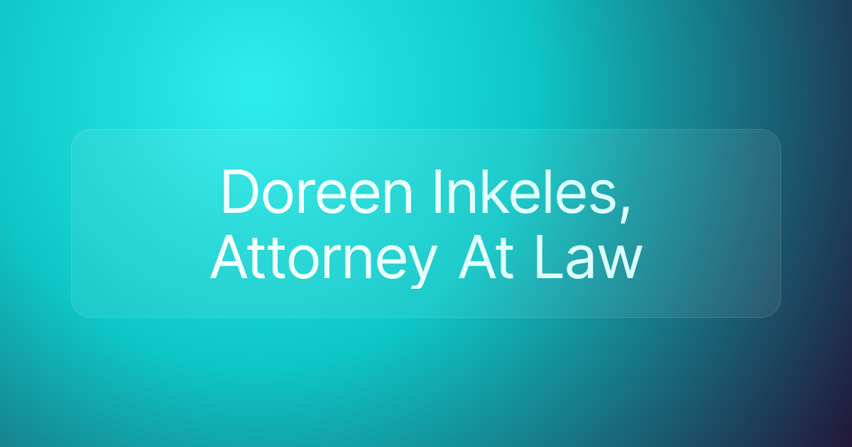 Doreen Inkeles, Attorney At Law