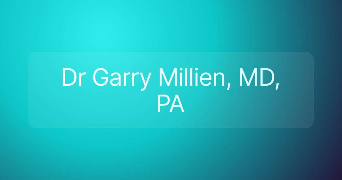 Dr Garry Millien, MD, PA