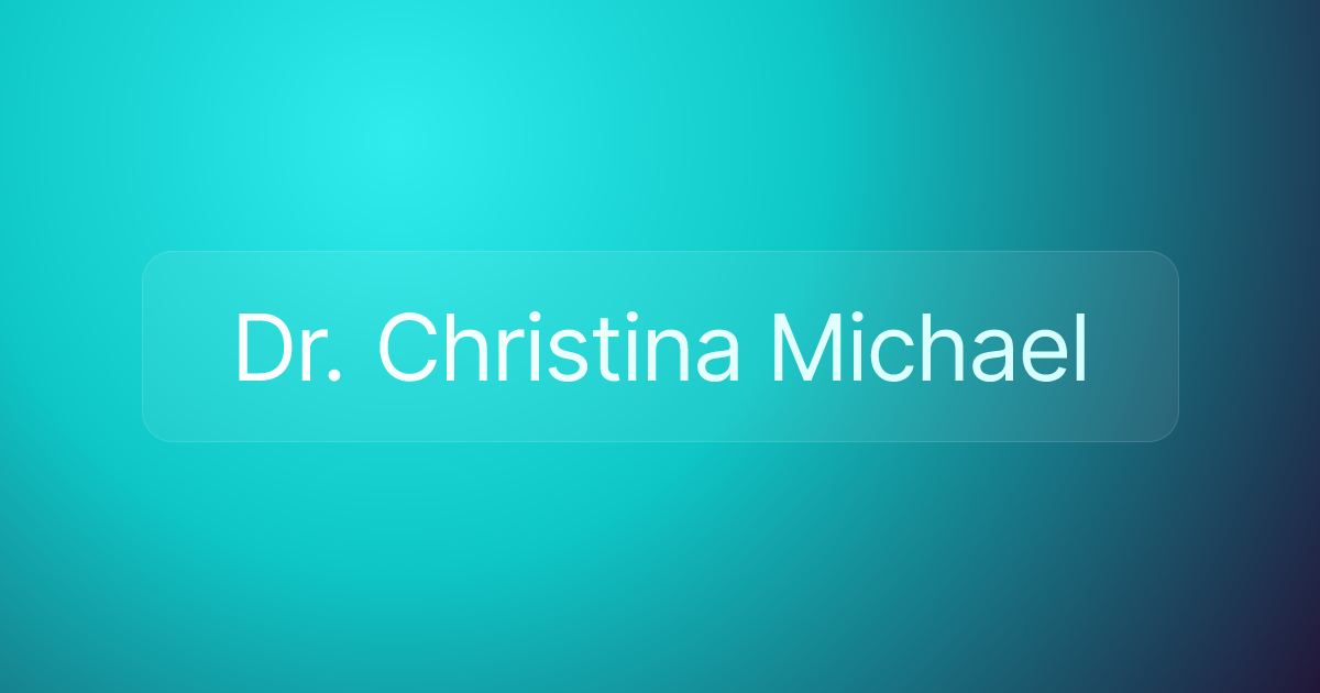 Dr. Christina Michael