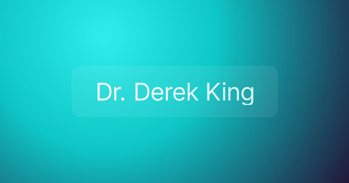 Dr. Derek King