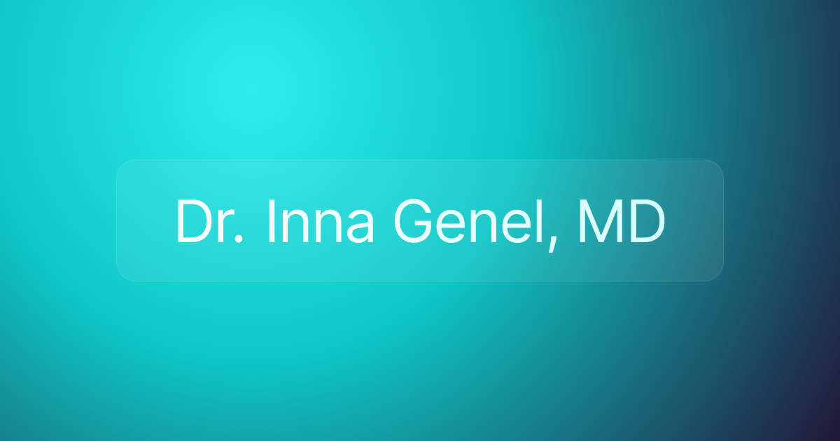 Dr. Inna Genel, MD
