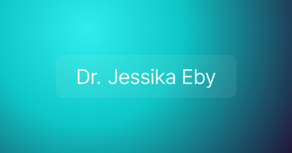 Dr. Jessika Eby