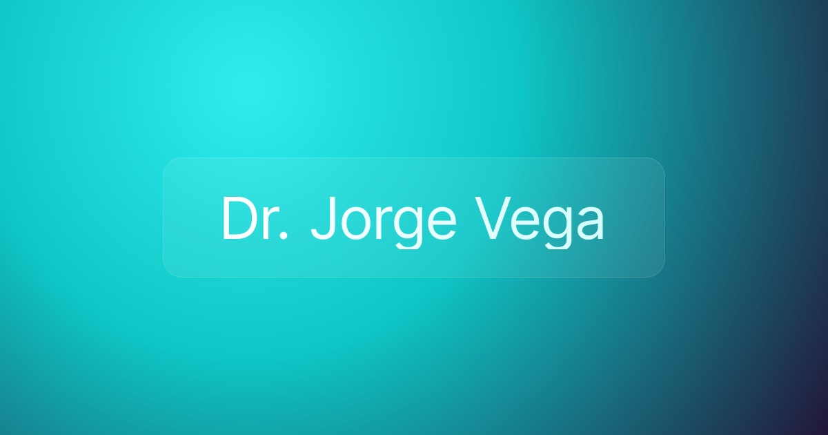 Dr. Jorge Vega