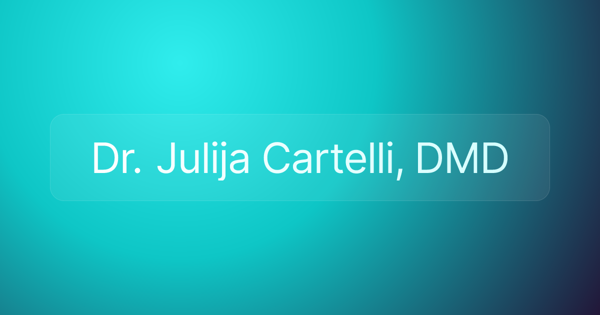 Dr. Julija Cartelli, DMD