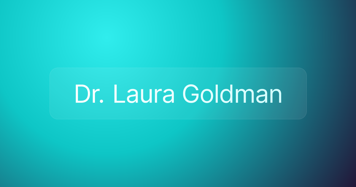 Dr. Laura Goldman