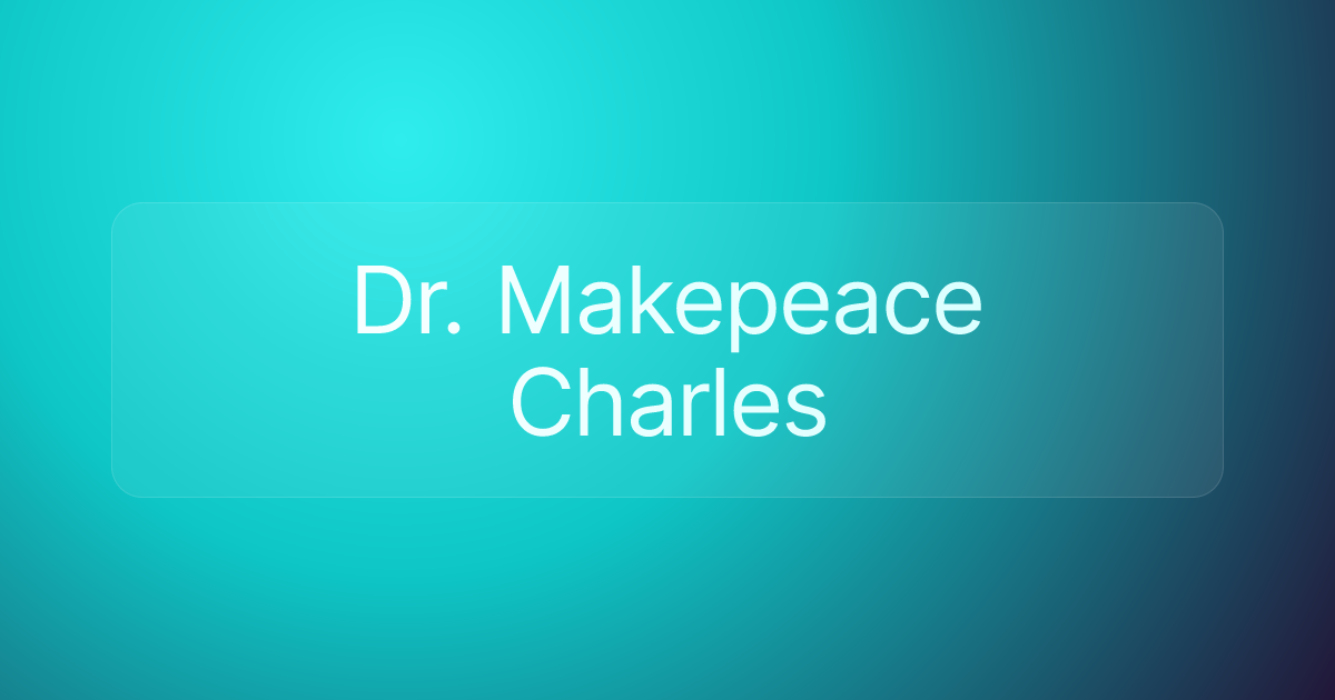 Dr. Makepeace Charles