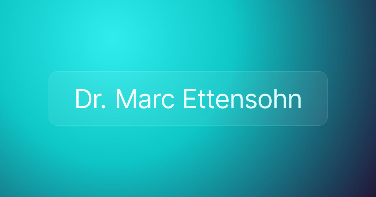 Dr. Marc Ettensohn