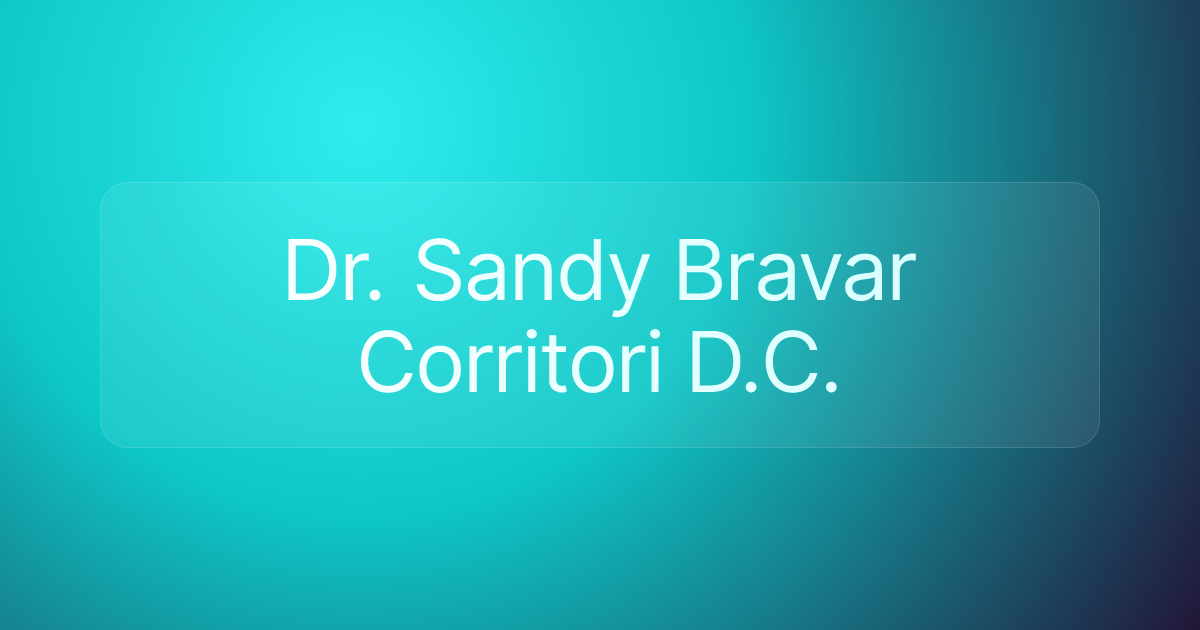 Dr. Sandy Bravar Corritori D.C.