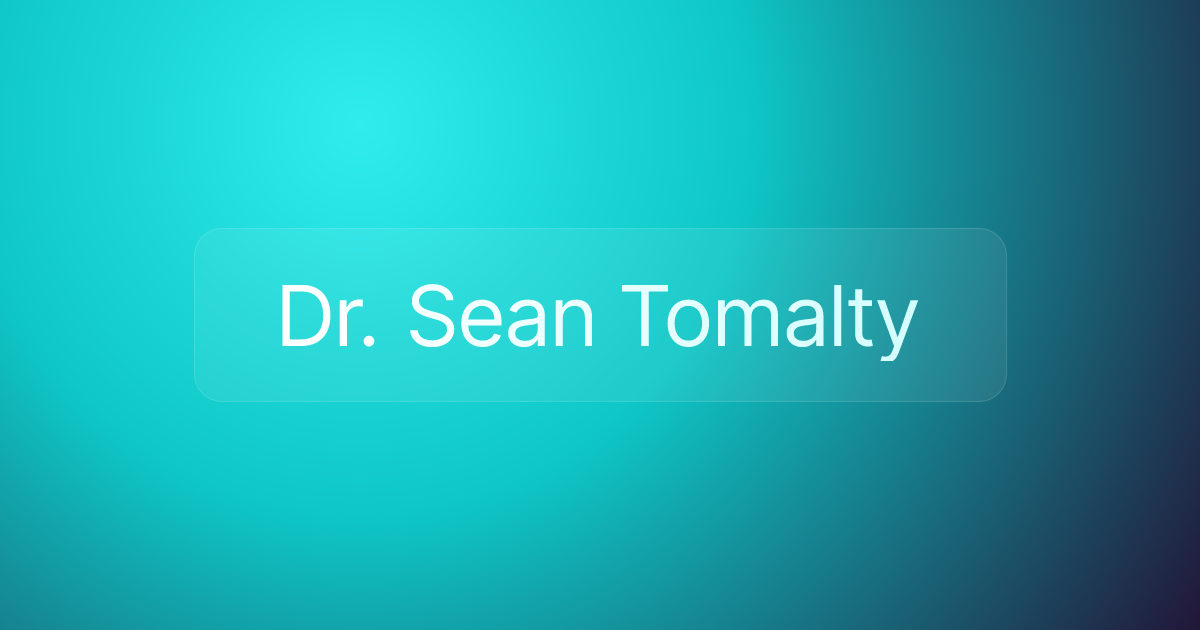Dr. Sean Tomalty