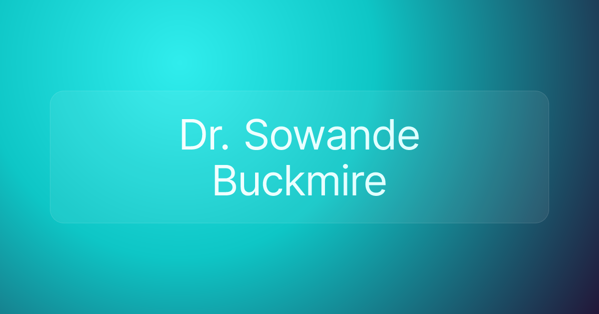 Dr. Sowande Buckmire