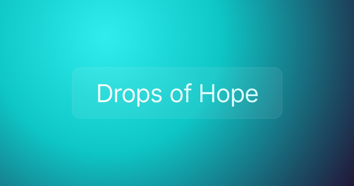 Drops of Hope