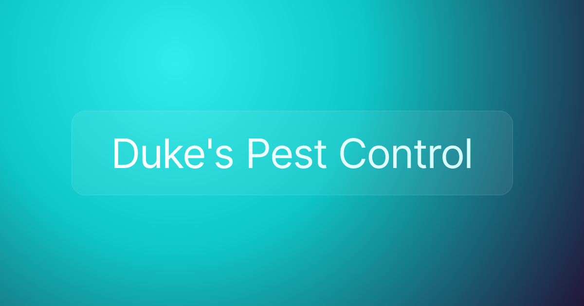 Duke's Pest Control