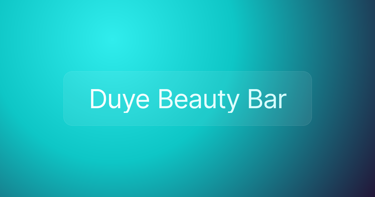 Duye Beauty Bar