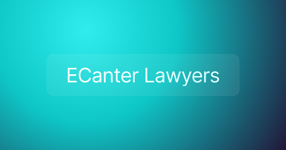 ECanter Lawyers