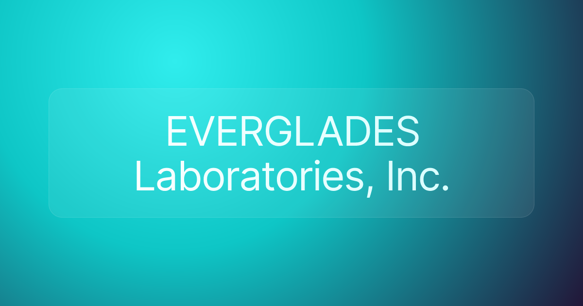 EVERGLADES Laboratories, Inc.