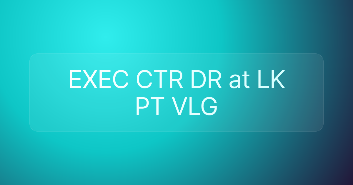 EXEC CTR DR at LK PT VLG