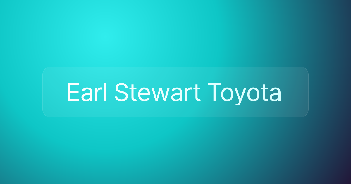 Earl Stewart Toyota