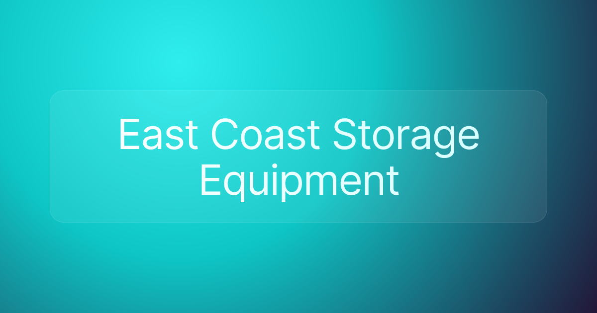 East Coast Storage Equipment
