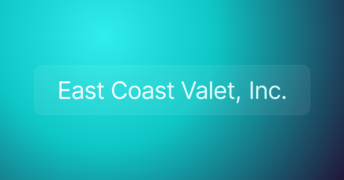 East Coast Valet, Inc.