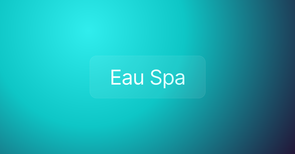 Eau Spa