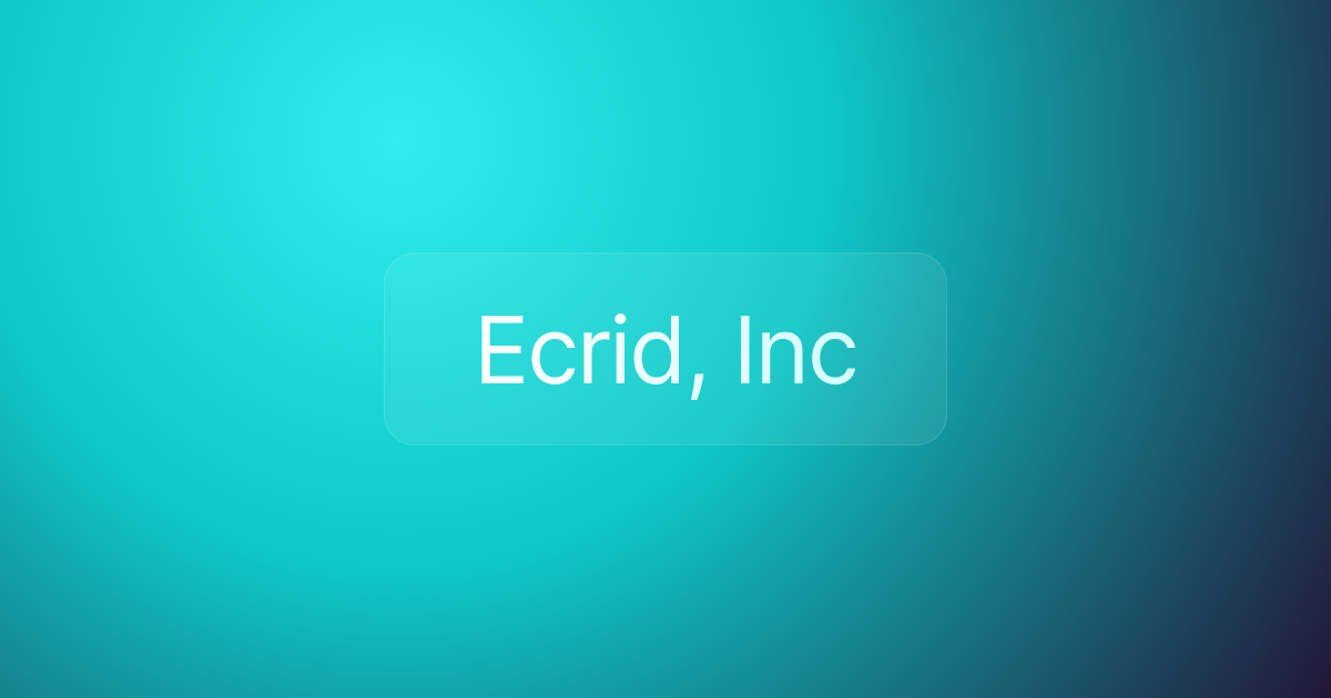 Ecrid, Inc