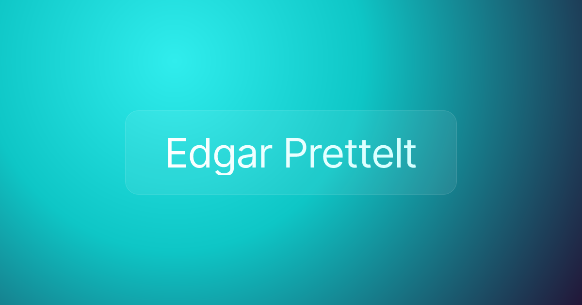 Edgar Prettelt