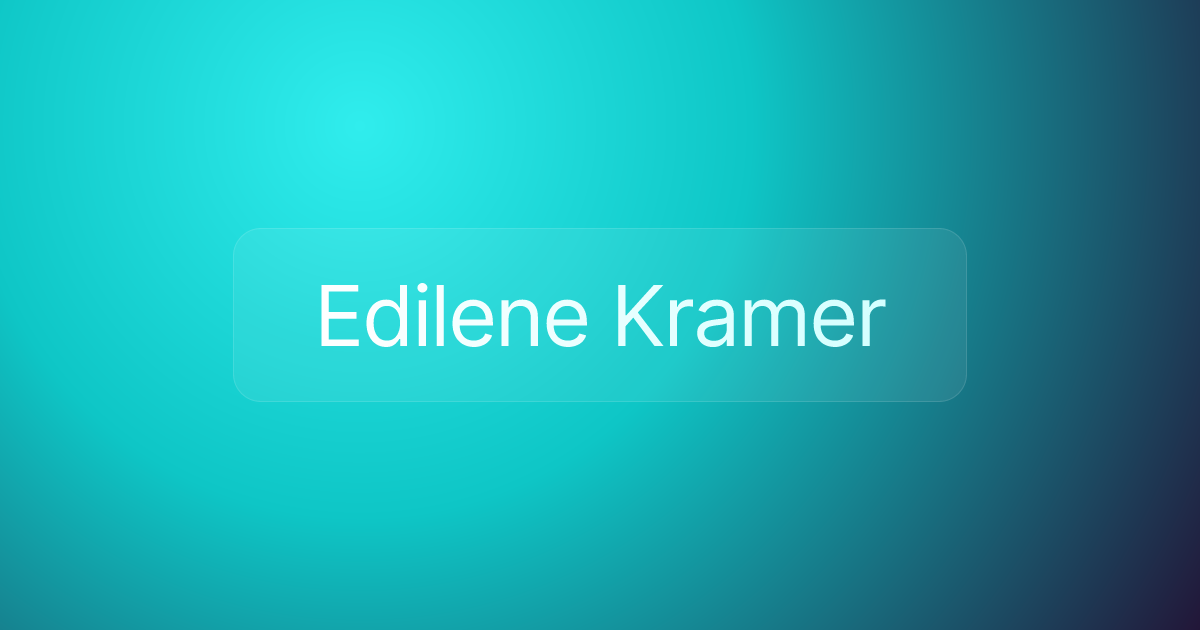 Edilene Kramer