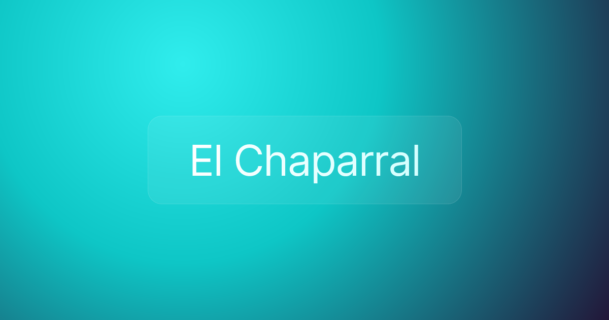El Chaparral