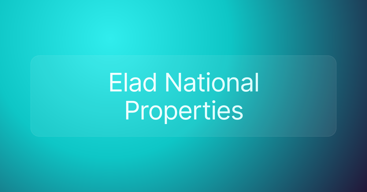 Elad National Properties