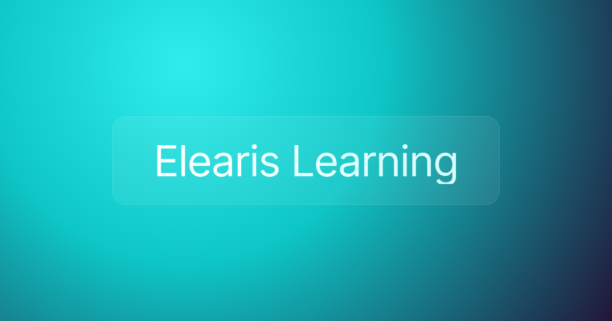 Elearis Learning