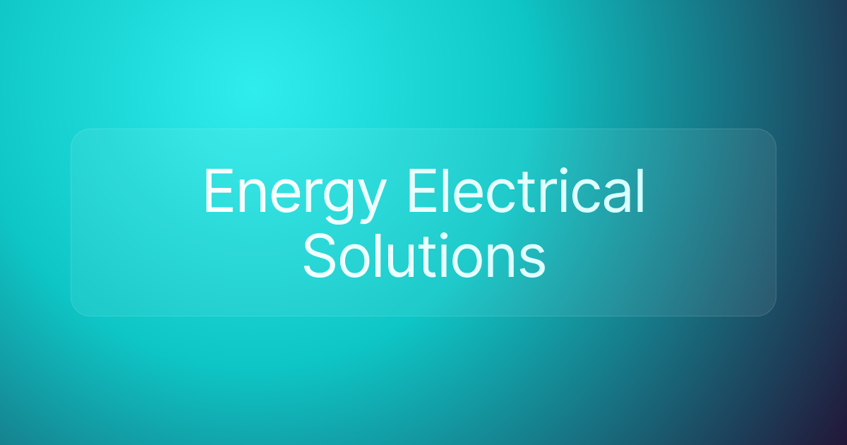 Energy Electrical Solutions