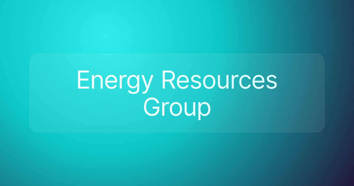 Energy Resources Group