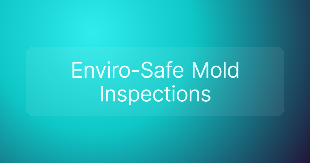 Enviro-Safe Mold Inspections