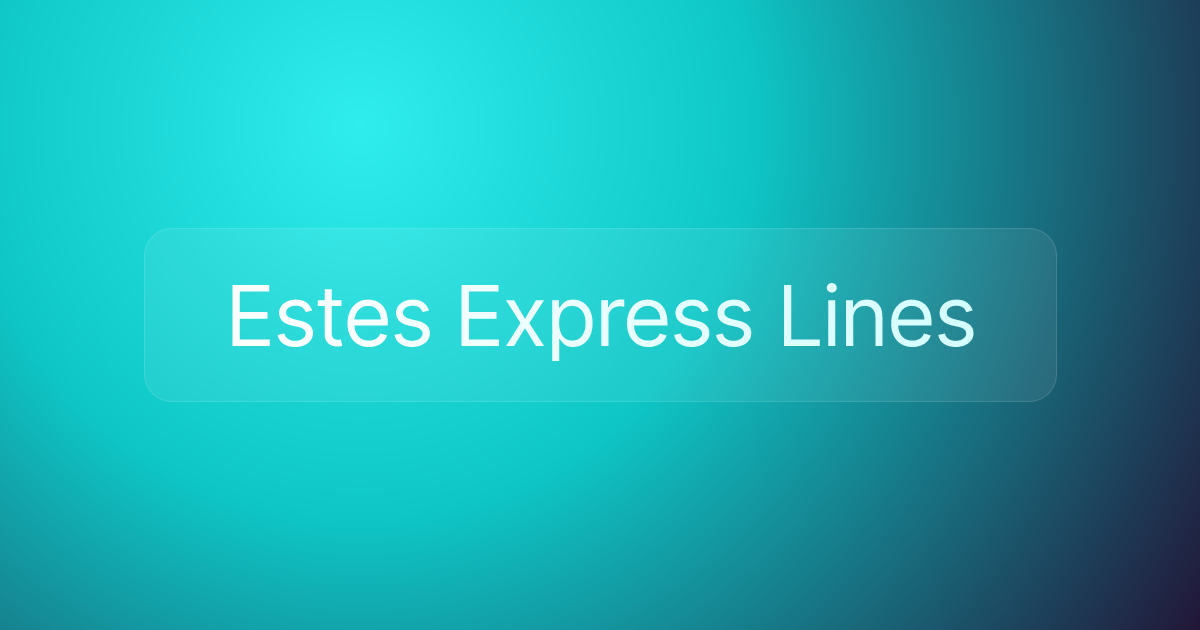 Estes Express Lines