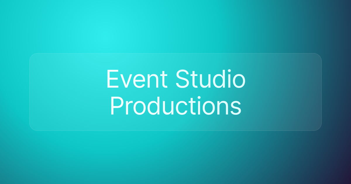 Event Studio Productions