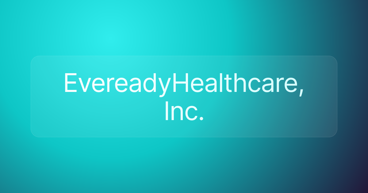 EvereadyHealthcare, Inc.
